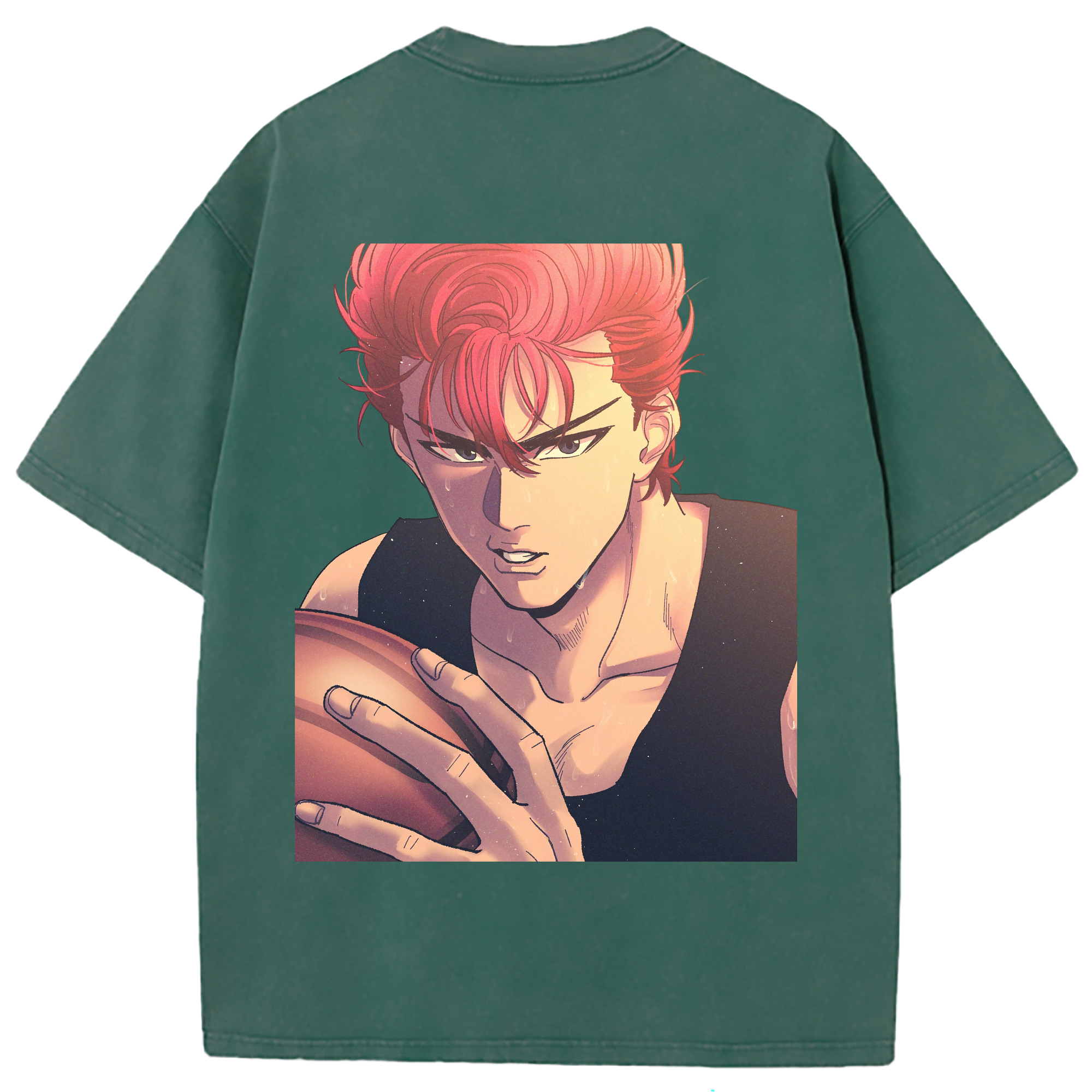 （画像用） SLAM DUNK／スラムダンク 綿100% ヴィンテージ風 半袖Tシャツ（背面プリント）